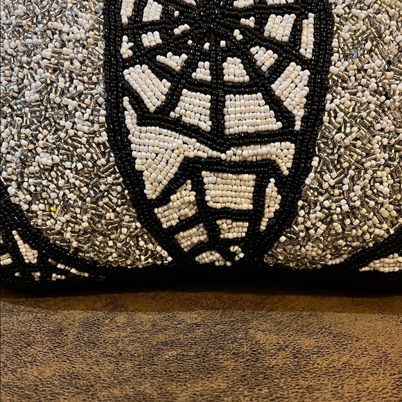 Skull & Bones | Beaded Pumpkin Pillow - Picture 8 of 11